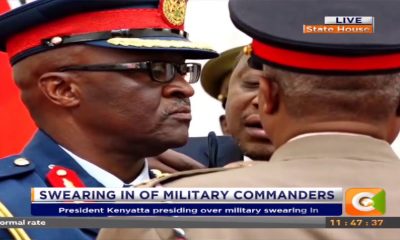 President Kenyatta Swears in military commanders