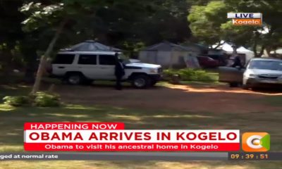 Obama finally at mama Sarah`s home