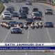 President Kenyatta's convoy enroute to Kasarani for the 54th Jamhuri celebrations