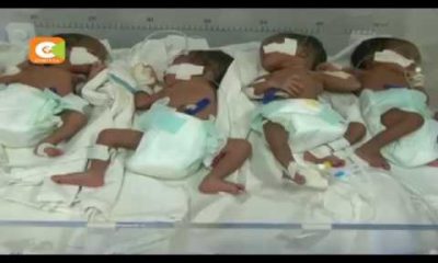 Mama azaa watoto wane huko Kisii
