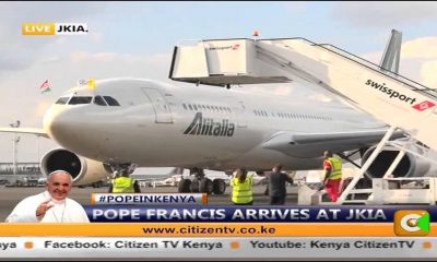 Pope Francis arrives in Kenya