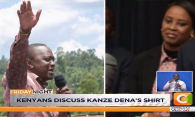 Kenyans discuss Kanze Dena’s shirt #FridayNight