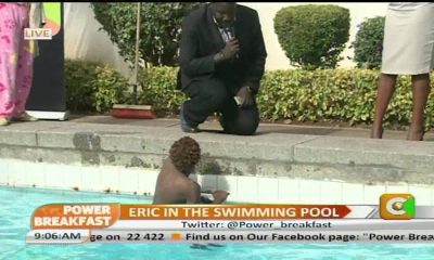 Power Breakfast Interview:Eric Omondi in The Swimming Pool