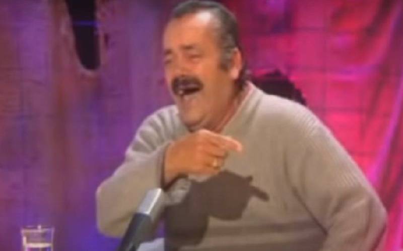 Last laugh: Spanish man in laughing meme dies aged 65