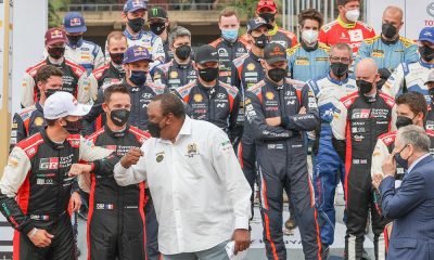 State House Chief of Staff Nzioka Waita and Laban Cliff taking part in WRC Safari Rally 2021