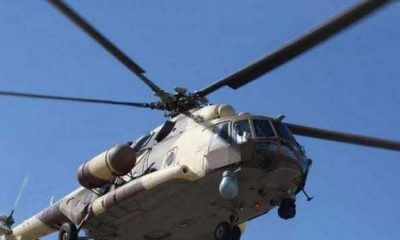 KDF chopper crashes and bursts into flames in Kajiado