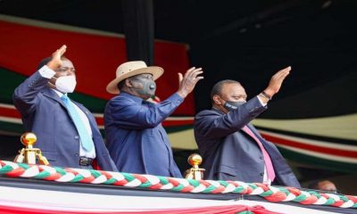 Tense Moment as Kalonzo Holds Uhuru, Raila Hostage at State House