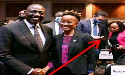 Photo of Waiguru Exchanging Contacts With Mzungu Causes a Stir