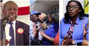 [VIDEO] Azimia kwa Azimio – Maina Kamanda and Beatrice Elachi caught on camera touching privates