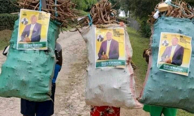 Imetosha… Kenyans further react to campaign posters on sacks and transformers