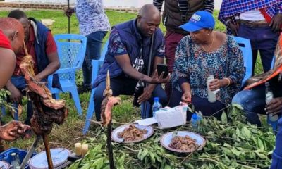 Internet on Fire as Citizen TV’s Stephen Letoo Hosts Sabina Chege in Kilgoris, Narok County.