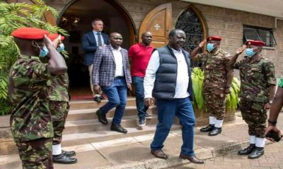Raila Views Kibaki’s Body And Then Take Flight to The United States