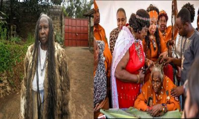 See Mama Ngina Shaving Field Marshal Muthoni, Dreadlocks to Be Preserved at National Museum