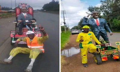 Man Who Walked From Nakuru to Deliver Sculpture to DP Ruto Abandoned Outside Karen Residence