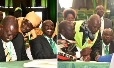 Mama Mboga, Boda Boda Guy Steal The Show as They Escort DP Ruto For IEBC Clearance