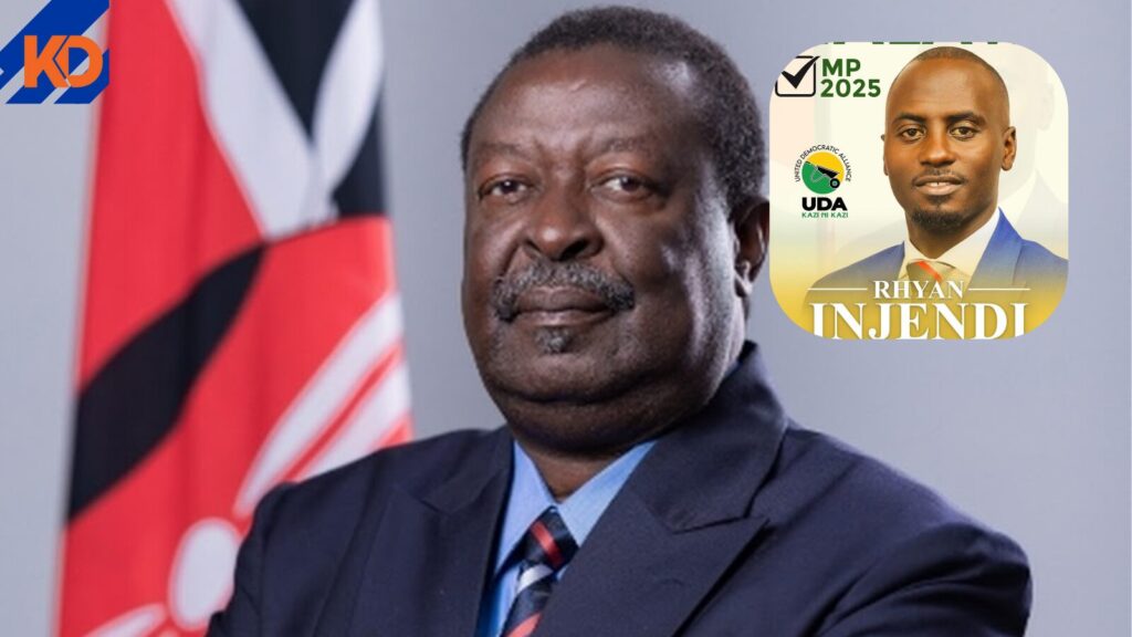 Prime Cabinet Secretary Musalia Mudavadi and Ryan Injendi