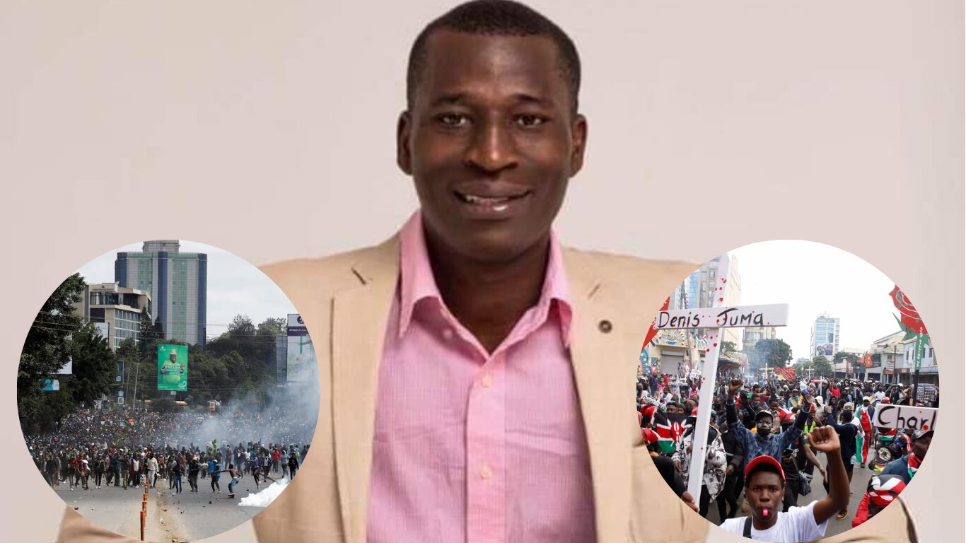 Cyprian Nyakundi speaking about youth disillusionment and the possibility of a national reset in Kenya.