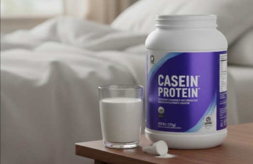 Plant based protein powder in smoothie bowl